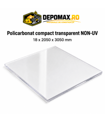 Policarbonat compact transparent NON-UV 18 x 2050 x 3050 mm